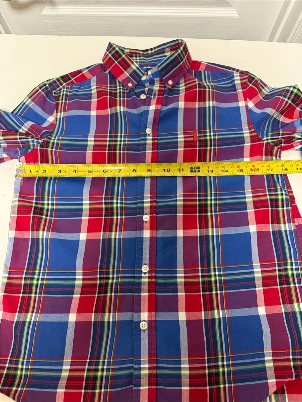 Boys L (14-16) Ralph Lauren Multicolor Plaid Button-Down Shirt